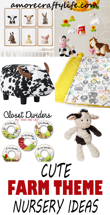 farm nursery themes ideas- boy girl decor amorecraftylife.com #baby #nursery #babygift