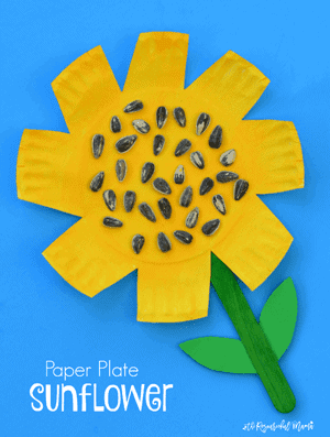 sunflower kid craft - amorecraftylife.com #kidscrafts #craftsforkids #preschool