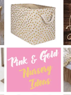 pink & gold nursery ideas- girl decor amorecraftylife.com #baby #nursery #babygift