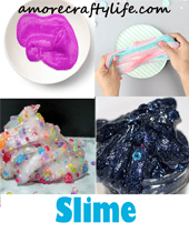 slime recipes - kid activity - amorecraftylife.com #kidscrafts #craftsforkids #diy