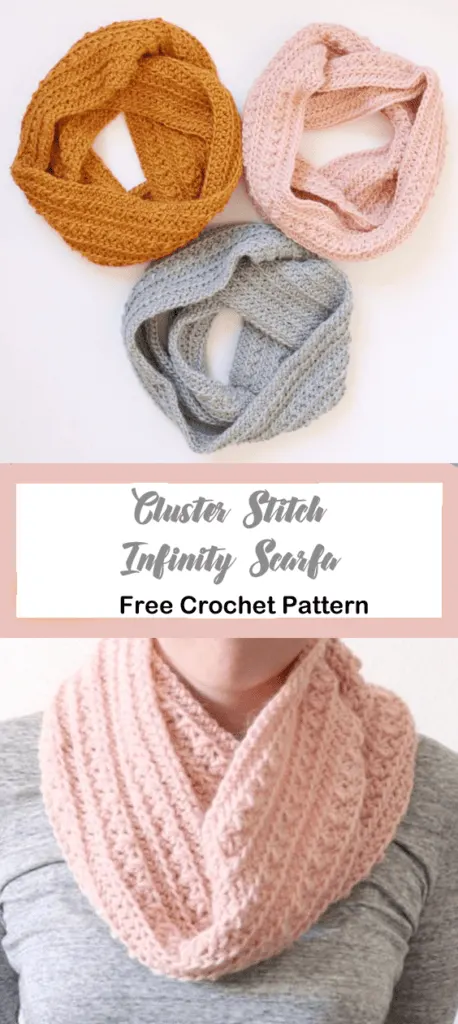 cluster stitch scarf crochet pattern- - amorecraftylife.com #crochet #crochetpattern #freecrochetpattern