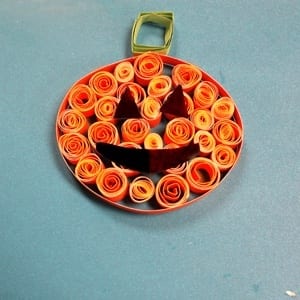 paper roll jack-o-lantern kid craft - halloween kid craft -amorecraftylife.com #kidscraft #craftsforkids #preschool