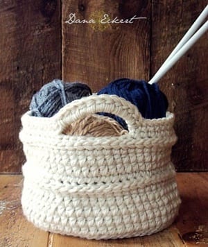 basket storage crochet pattern- crochet pattern pdf - amorecraftylife.com #crochet #crochetpattern