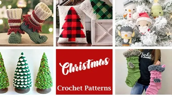 crochet Christmas patterns - winter - home decor- amorecraftylife.com #crochet #crochetpattern #diy #christmas