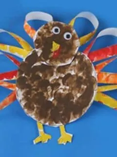 fingerprint turkey kid craft - fall kid craft - thanksgiving kid craft - amorecraftylife.com #kidscraft #craftsforkids #preschool