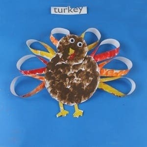 fingerprint turkey kid craft - fall kid craft - thanksgiving kid craft - amorecraftylife.com #kidscraft #craftsforkids #preschool