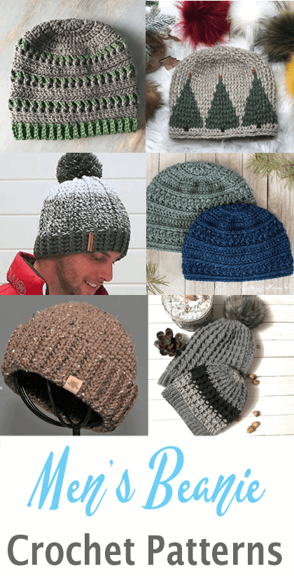 17 Men s Crochet Hat Patterns Great Gifts A More Crafty Life