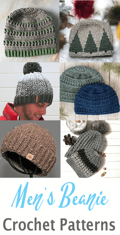 mens crochet hat pattern - winter hat - beanie crochet pattern - amorecraftylife.com #hat #crochet #crochetpattern