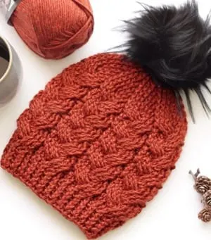 Make your own crocheted beanies with this textured winter hat pattern.