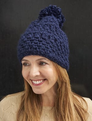 free bulky crochet hat patterns - winter hat - beanie crochet pattern - amorecraftylife.com #hat #crochet #crochetpattern