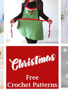 free crochet Christmas patterns - winter - home decor- amorecraftylife.com #crochet #crochetpattern #diy #christmas