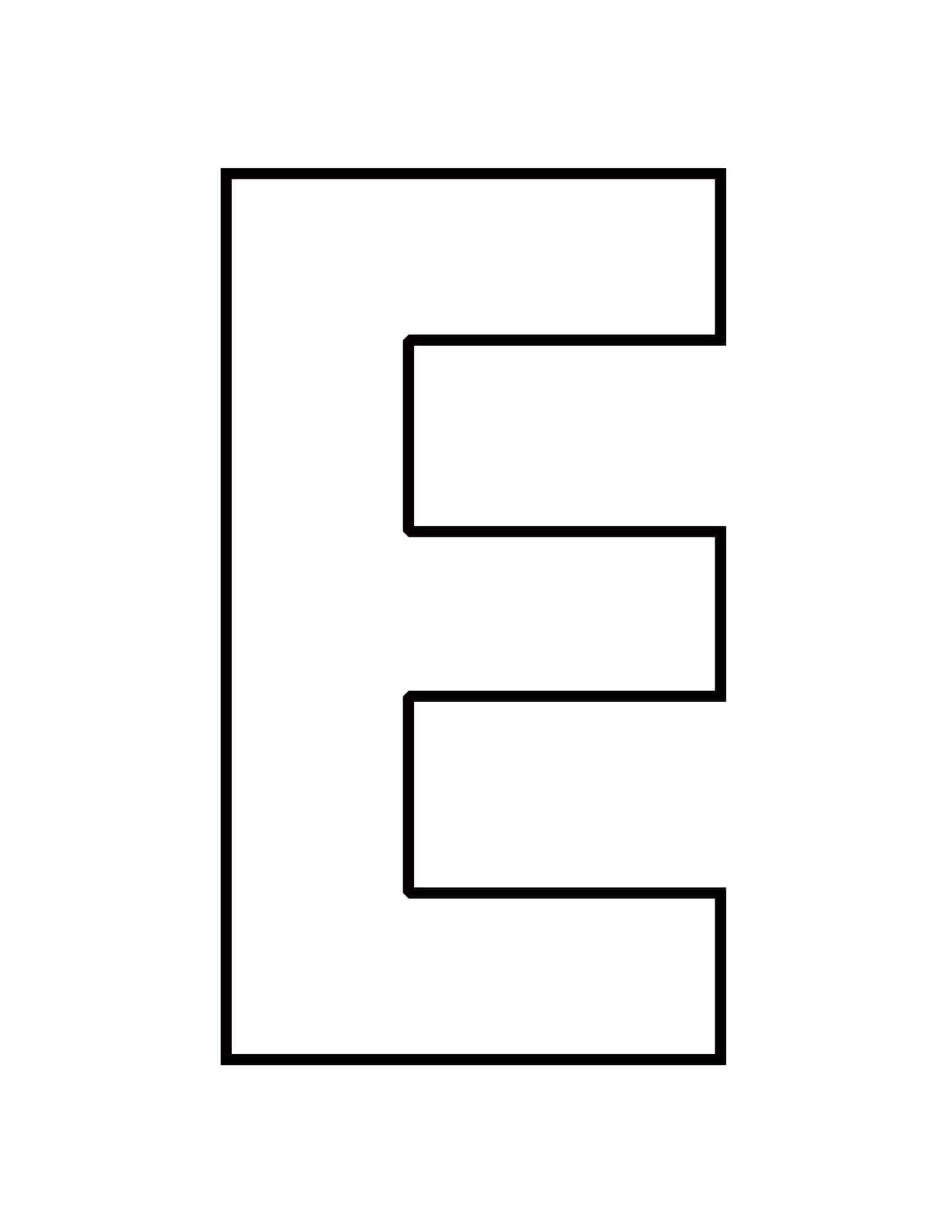 Printable Letter E Pictures Drawu