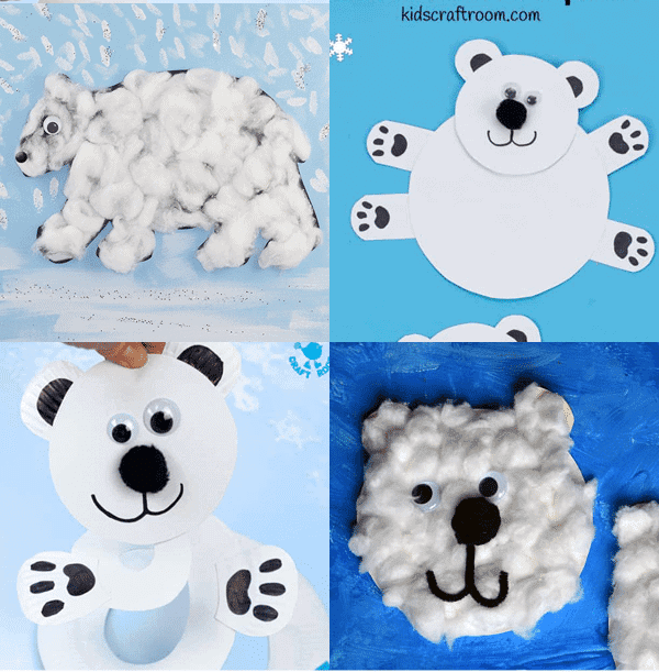 arctic animal craft for kids- arts and crafts activities - winter animal kid craft- amorecraftylife.com #kidscraft #craftsforkids #preschool