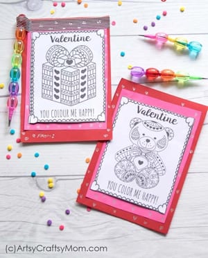 free printable valentine card - valentines day kid card- amorecraftylife.com #valentinesday #preschool #printable