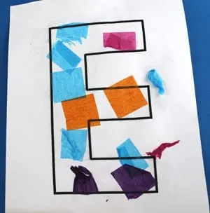 Crafts for Letter E – Activities Recipes More- Preschool kid craft - alphabet math reading -alphabet resources amorecraftylife.com #preschool #craftsforkids #kidscrafts