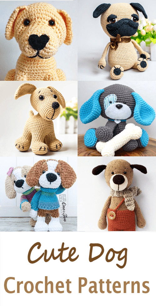 amigurumi dog crochet patterns - puppy crochet pattern pdf - amorecraftylife.com amigurumi #crochet #diy