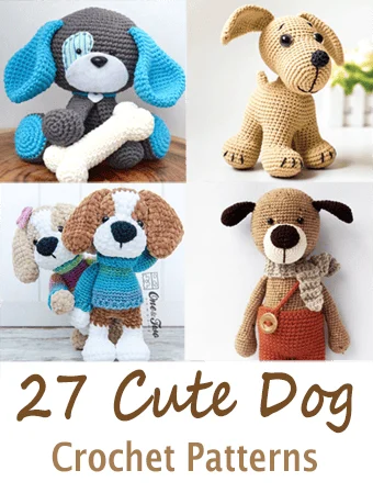 amigurumi dog crochet patterns - puppy crochet pattern pdf - amorecraftylife.com amigurumi #crochet #diy