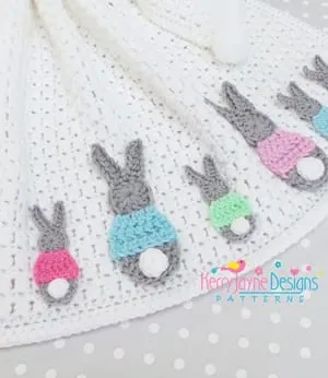 blanket crochet bunny patterns - rabbit crochet pattern - Easter pdf - amorecraftylife.com #crochet #diy