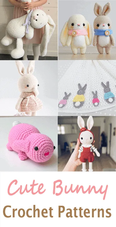 amigurumi crochet bunny patterns - rabbit crochet pattern - Easter pdf - amorecraftylife.com amigurumi #crochet #diy