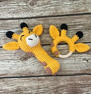 crochet baby rattle Patterns - Cute Gifts - A More Crafty Life - amigurumi #crochet #crochetpattern #baby