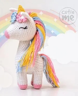 crochet unicorn pattern- crochet pattern pdf - amigurumi amorecraftylife.com #crochet #crochetpattern