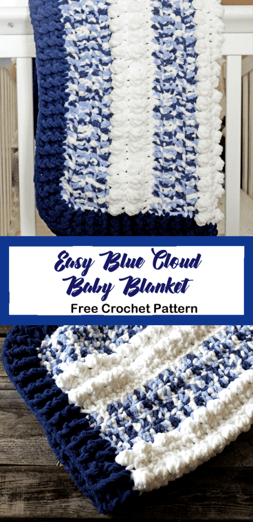 free blue dreams baby blanket crochet pattern - amorecraftylife.com - boy blanket #baby #crochet #crochetpattern #freecrochetpattern