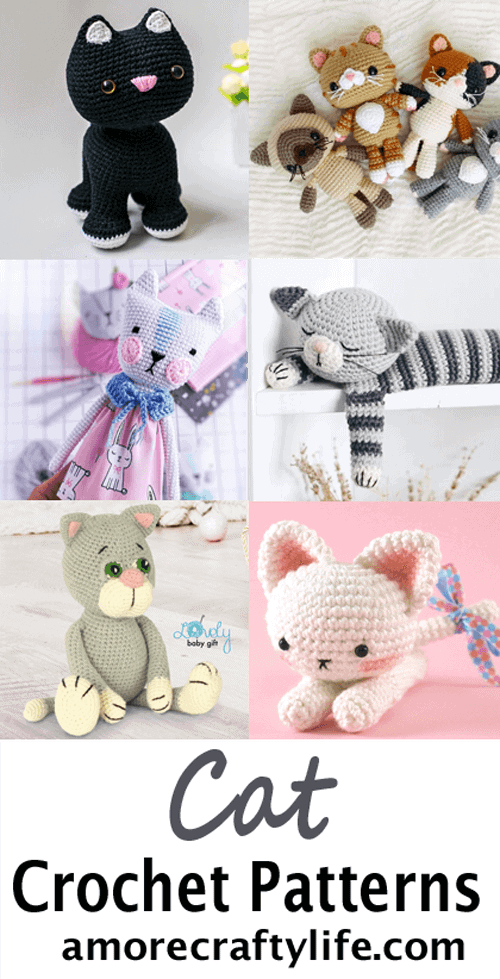 crochet cat pattern- kitty crochet pattern pdf - amigurumi amorecraftylife.com #crochet #crochetpattern
