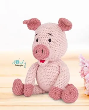 crochet pig pattern- crochet pattern pdf - amigurumi amorecraftylife.com #crochet #crochetpattern