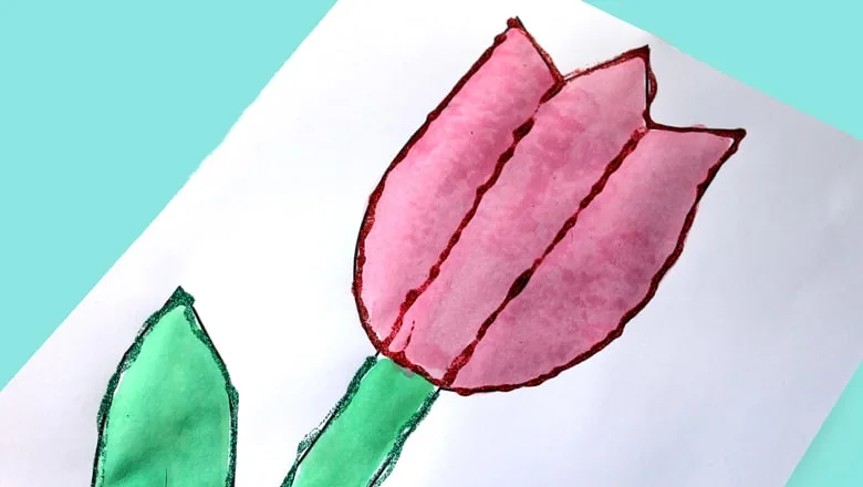 printable tulip template kid crafts crafts for kids - spring craft for kids -amorecraftylife.com #kidscraft #craftsforkids #preschool