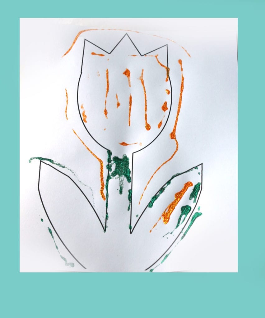 printable tulip template kid crafts crafts for kids - spring craft for kids -amorecraftylife.com #kidscraft #craftsforkids #preschool