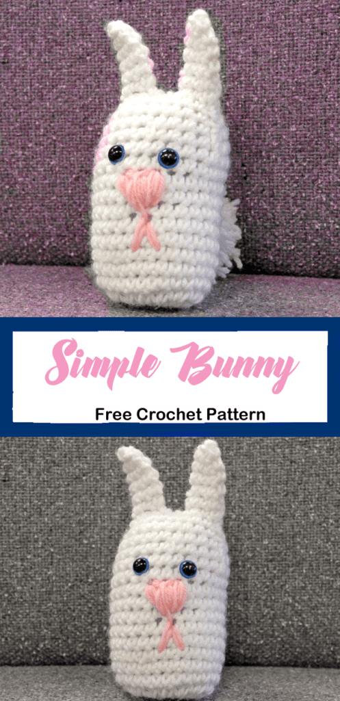 simple crochet bunny pattern- free crochet pattern - Easter - amigurumi amorecraftylife.com #crochet #crochetpattern #freecrochetpattern