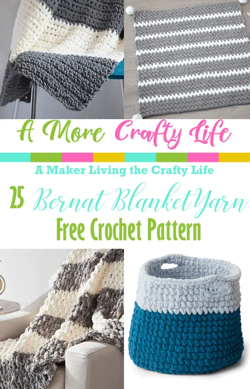 bernat blanket yarn crochet Patterns  -  free crochet pattern - #crochet #crochetpattern #diy #freecrochetpattern