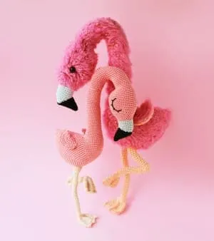 Crochet flamingo Patterns - Cute Gifts - A More Crafty Life - #amigurumi #crochet #crochetpattern