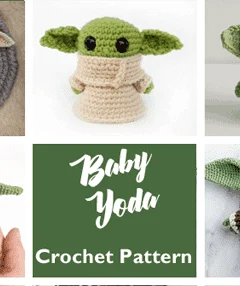 Crochet Baby Yoda Patterns - baby alien - the child #crochet #crochetpattern #diy