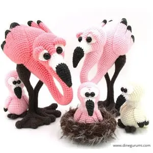 Crochet flamingo Patterns - Cute Gifts - A More Crafty Life - #amigurumi #crochet #crochetpattern