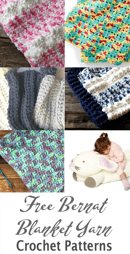 bernat blanket yarn crochet Patterns - free crochet pattern - #crochet #crochetpattern #diy #freecrochetpattern