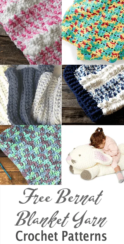 bernat blanket yarn crochet Patterns  -  free crochet pattern - #crochet #crochetpattern #diy #freecrochetpattern