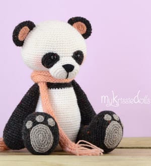 crochet panda pattern- panda bear pattern stuffed toy- crochet pattern pdf - amigurumi amorecraftylife.com #crochet #crochetpattern
