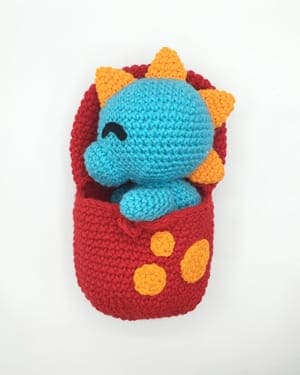 amigurumi dinosaur crochet patterns - crochet pattern pdf - amorecraftylife.com #crochet #crochetpattern #amigurumi 