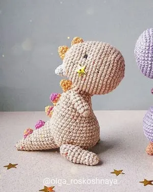 amigurumi dinosaur crochet patterns - crochet pattern pdf - amorecraftylife.com #crochet #crochetpattern #amigurumi 
