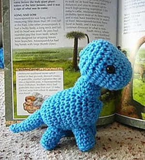 Make a cute stuffed dino toy. dinosaur crochet pattern - crochet pattern pdf - amorecraftylife.com #crochet #amigurumi #diy