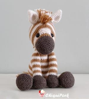Crochet zebra Patterns  - amigurumi -  stuffed toy horse #crochet #crochetpattern #diy