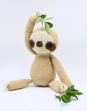 Crochet sloth Patterns - Cute Gifts - A More Crafty Life - stuffed toy sloth #crochet #crochetpattern #baby #amigurumi 