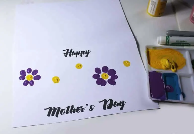 printable fingerprint mothers day card - kid crafts -handmade gift - amorecraftylife.com #kidscraft #craftsforkids #preschool