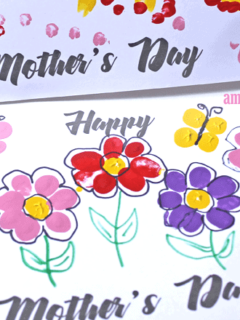 printable fingerprint mothers day card - kid crafts -handmade gift - amorecraftylife.com #kidscraft #craftsforkids #preschool