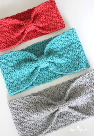 headband crochet pattern- free easy crochet warmer crochet pattern pdf - amorecraftylife.com #crochet #crochetpattern #freecrochetpattern 