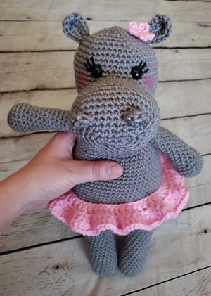 crochet hippo patterns- amigurumi hippopotamus crochet pattern - stuffed toy pattern #crochet #crochetpattern #diy #amigurumi