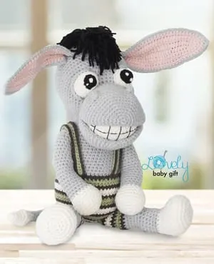 crochet donkey patterns- amigurumi crochet pattern - stuffed toy pattern #crochet #crochetpattern #diy #amigurumi