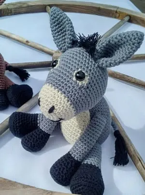 crochet donkey patterns- amigurumi crochet pattern - stuffed toy pattern #crochet #crochetpattern #diy #amigurumi