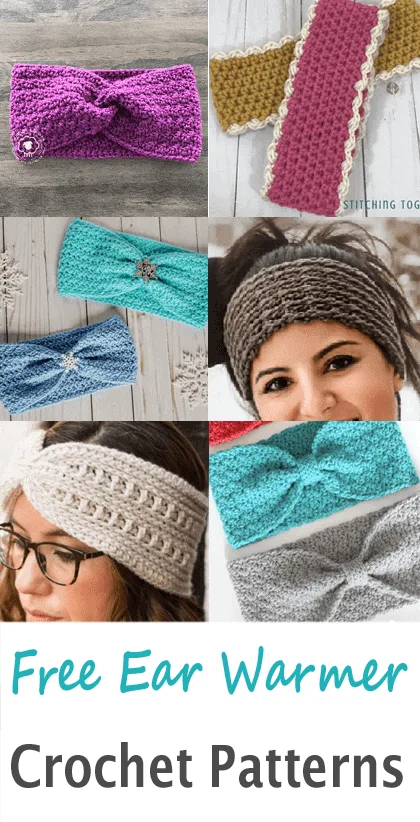 headband crochet pattern- free easy crochet warmer crochet pattern pdf - amorecraftylife.com #crochet #crochetpattern #freecrochetpattern 